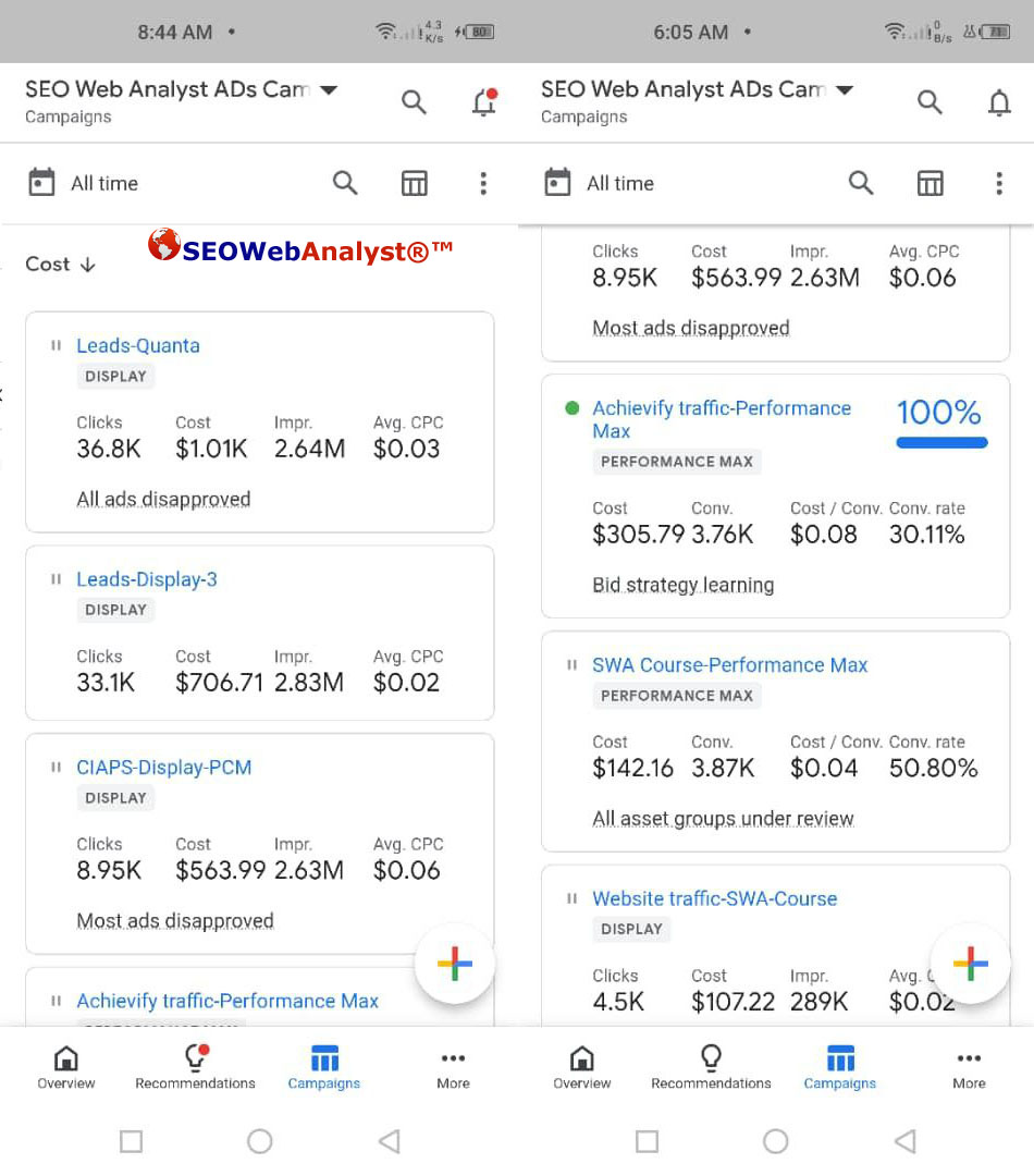 Google-ads-compare-performance